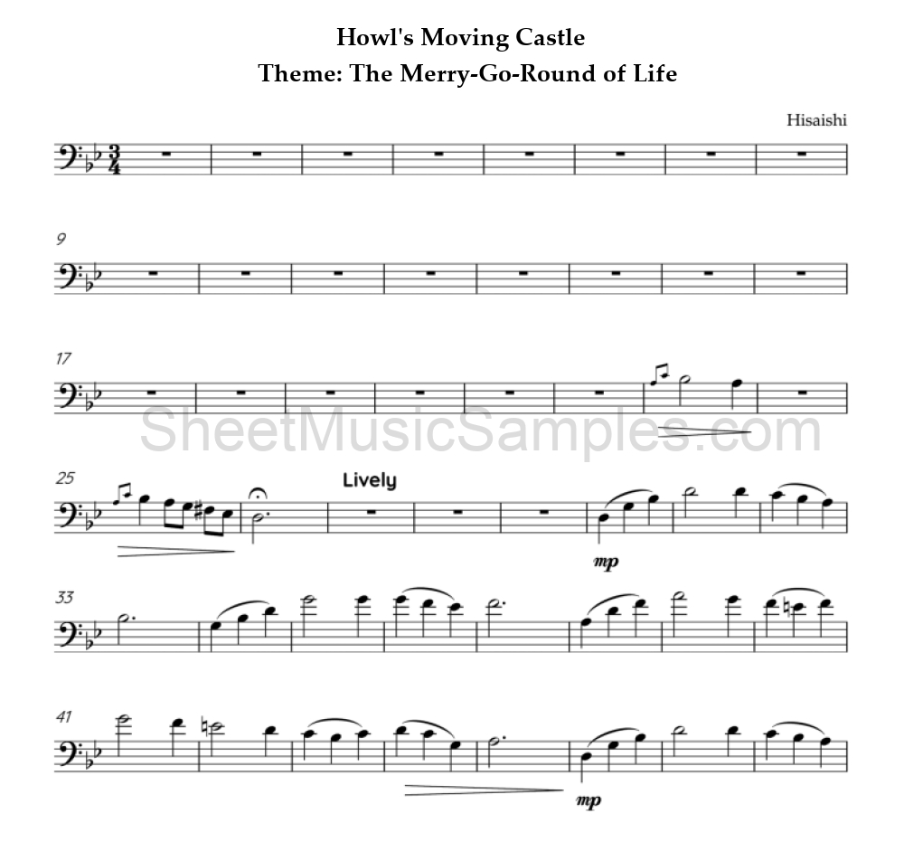 Howl's Moving Castle - Theme: The Merry-Go-Round of Life