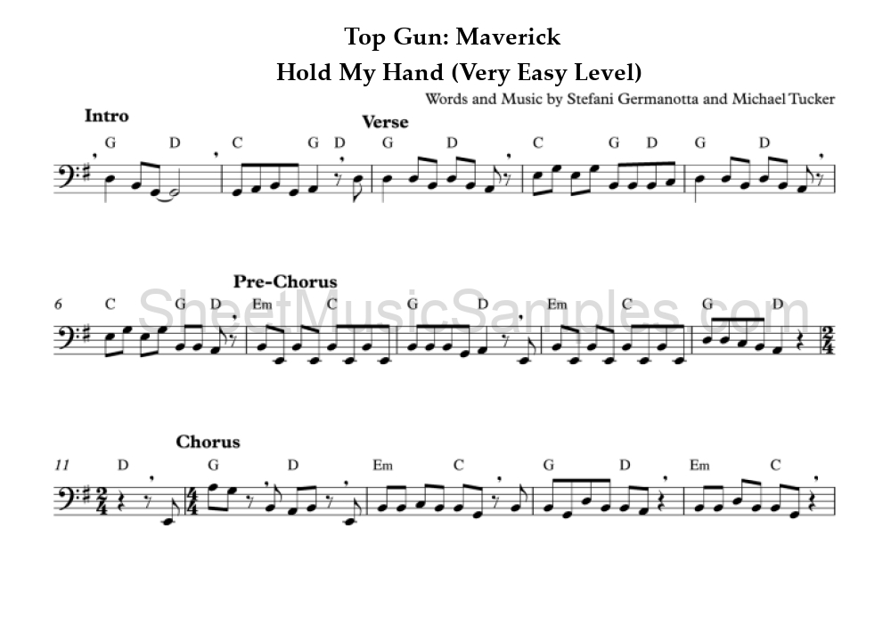 Top Gun: Maverick - Hold My Hand (Very Easy Level)