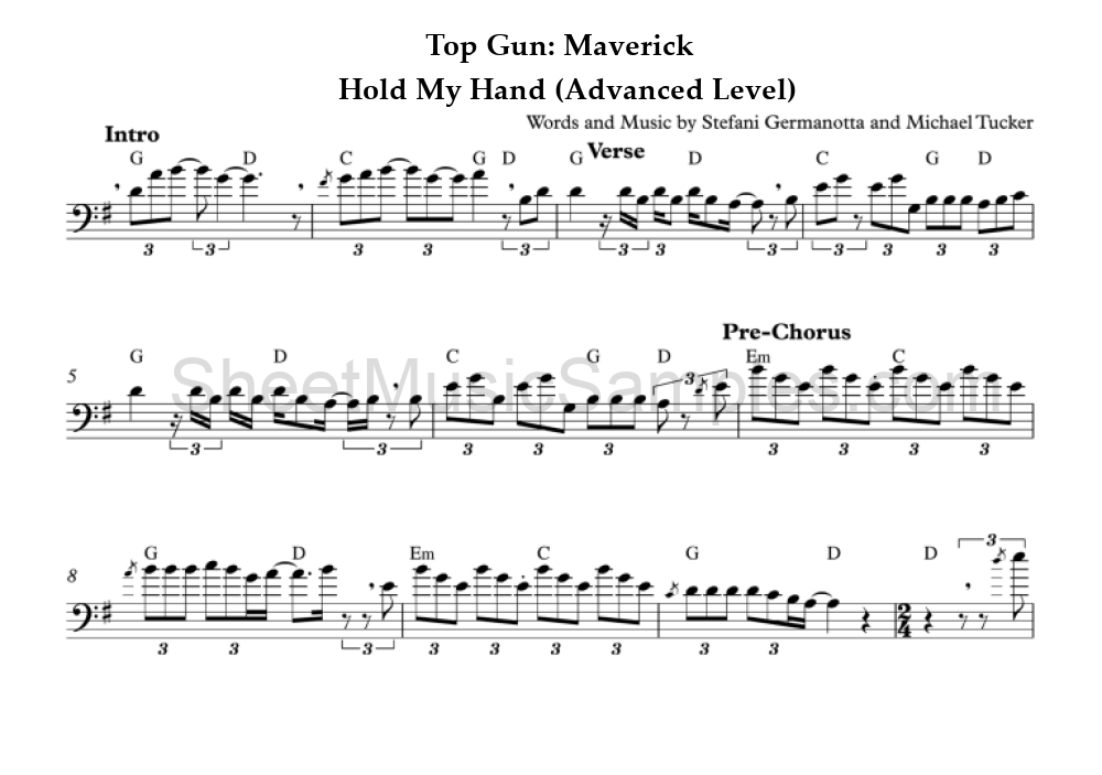 Top Gun: Maverick - Hold My Hand (Advanced Level)