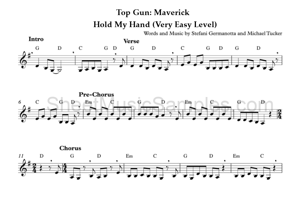 Top Gun: Maverick - Hold My Hand (Very Easy Level)