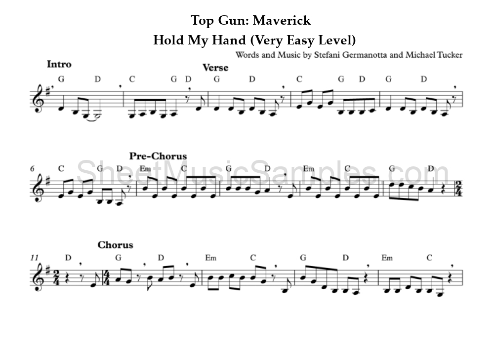 Top Gun: Maverick - Hold My Hand (Very Easy Level)