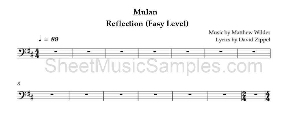 Mulan - Reflection (Easy Level)