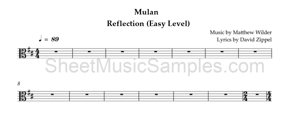 Mulan - Reflection (Easy Level)