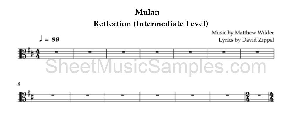 Mulan - Reflection (Intermediate Level)