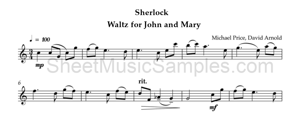 Sherlock - Waltz for John and Mary