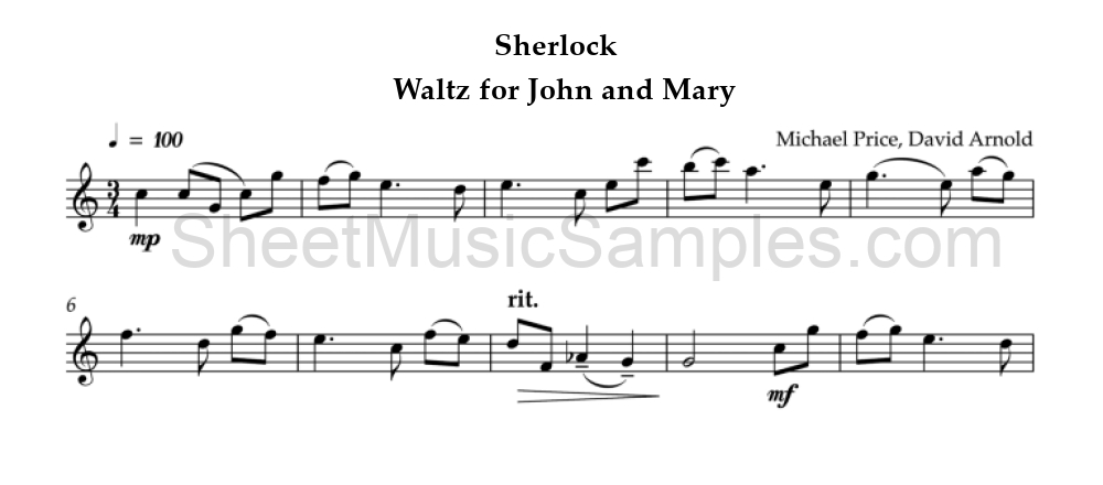 Sherlock - Waltz for John and Mary