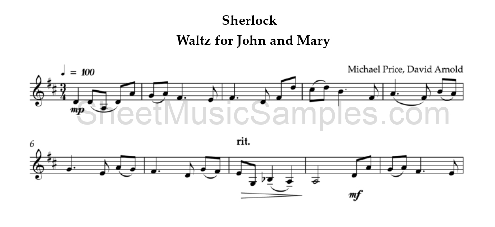 Sherlock - Waltz for John and Mary