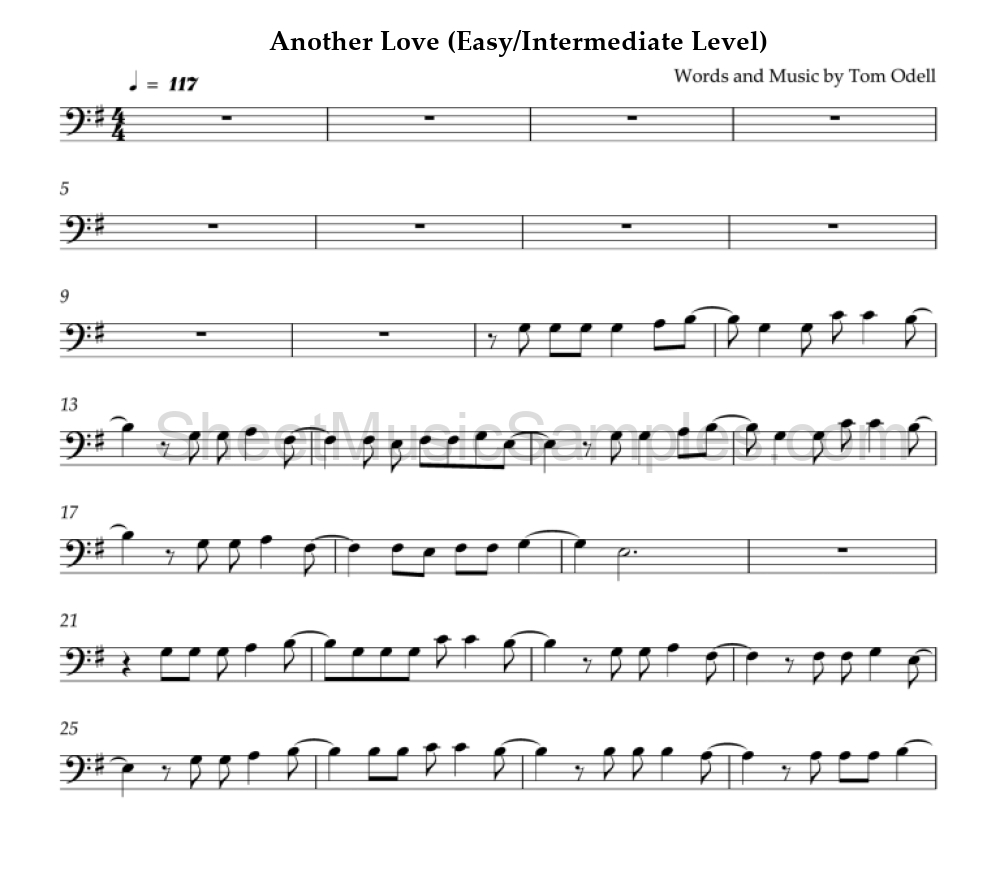 Another Love (Easy/Intermediate Level)