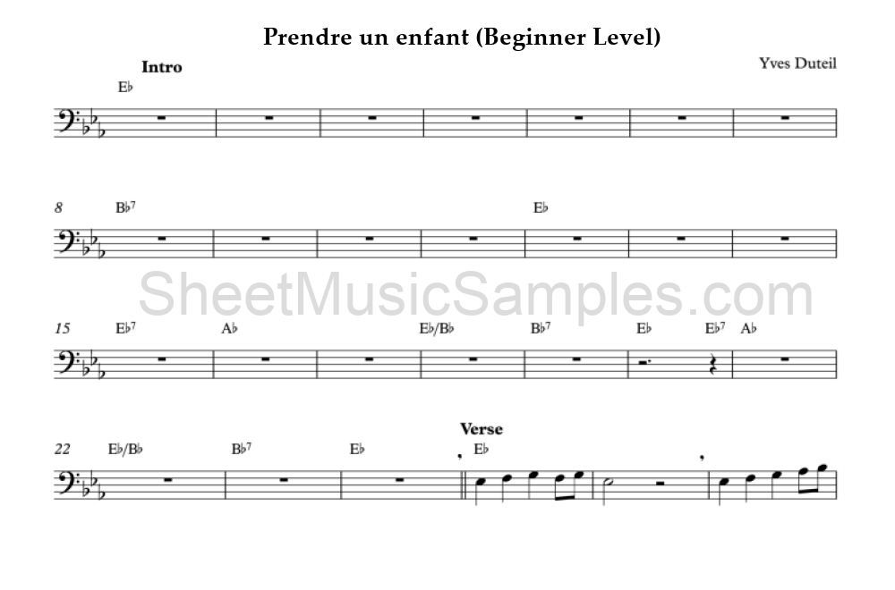 Prendre un enfant (Beginner Level)