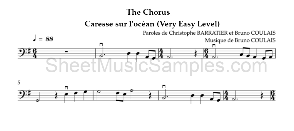 The Chorus - Caresse sur l'océan (Very Easy Level)