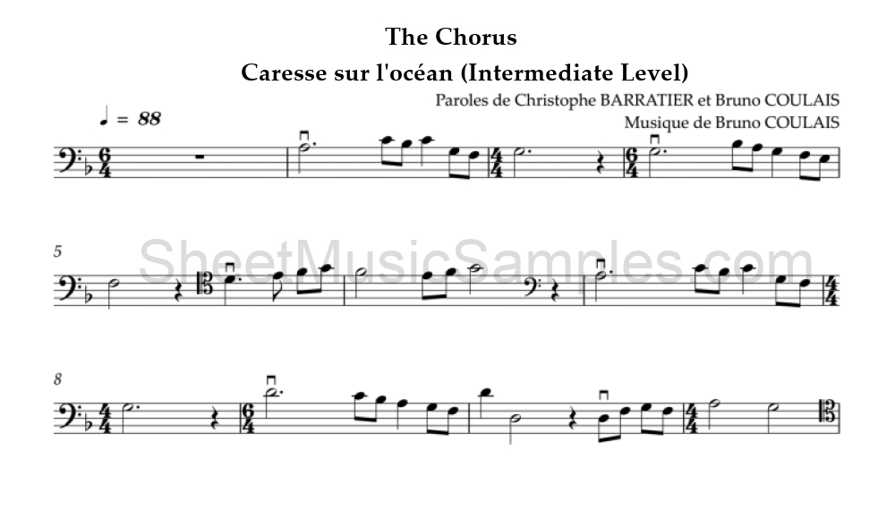 The Chorus - Caresse sur l'océan (Intermediate Level)