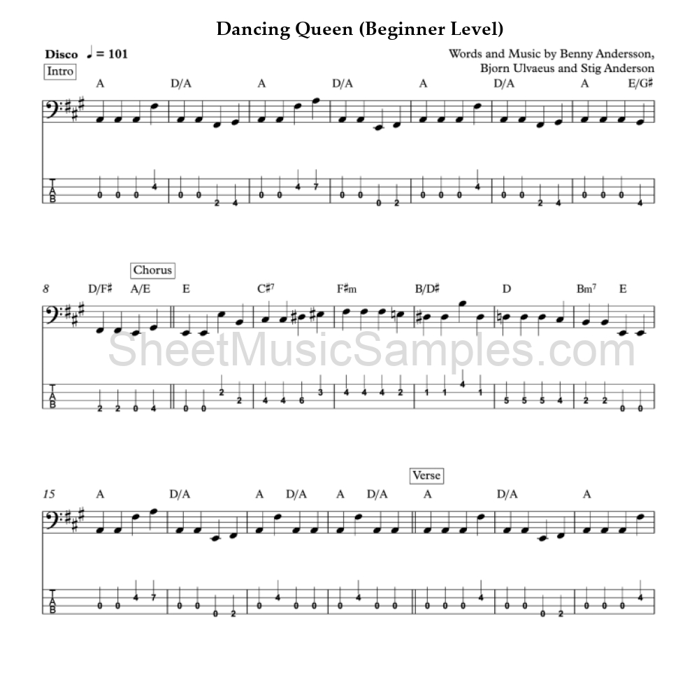 Dancing Queen (Beginner Level)