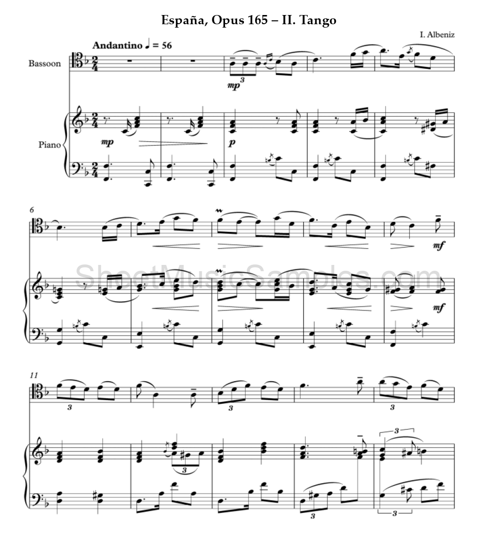 España, Opus 165 – II. Tango