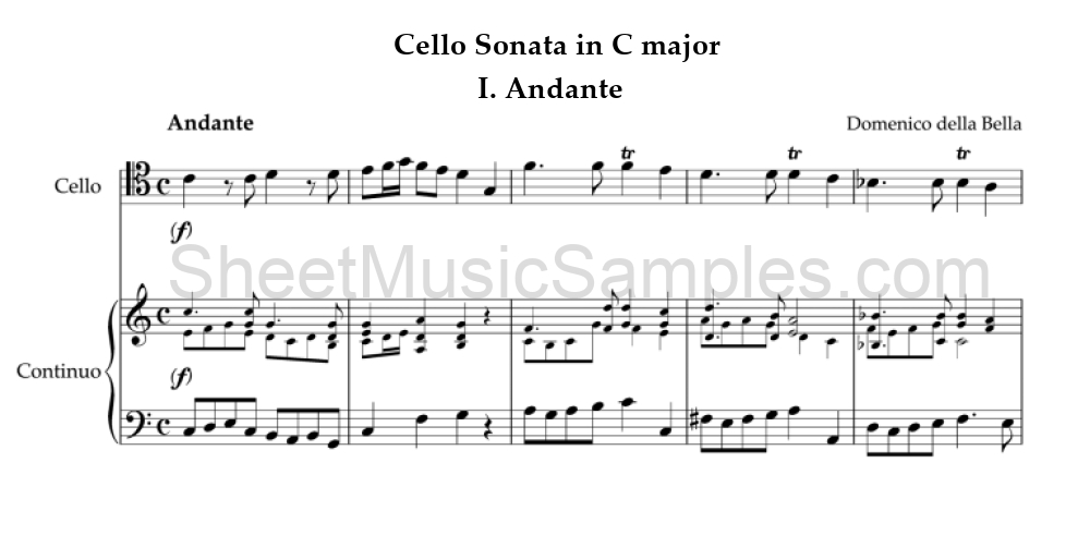 Cello Sonata in C major - I. Andante