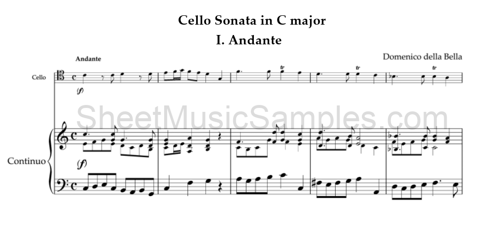 Cello Sonata in C major - I. Andante