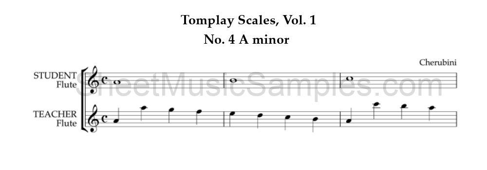 Tomplay Scales, Vol. 1 - No. 4 A minor