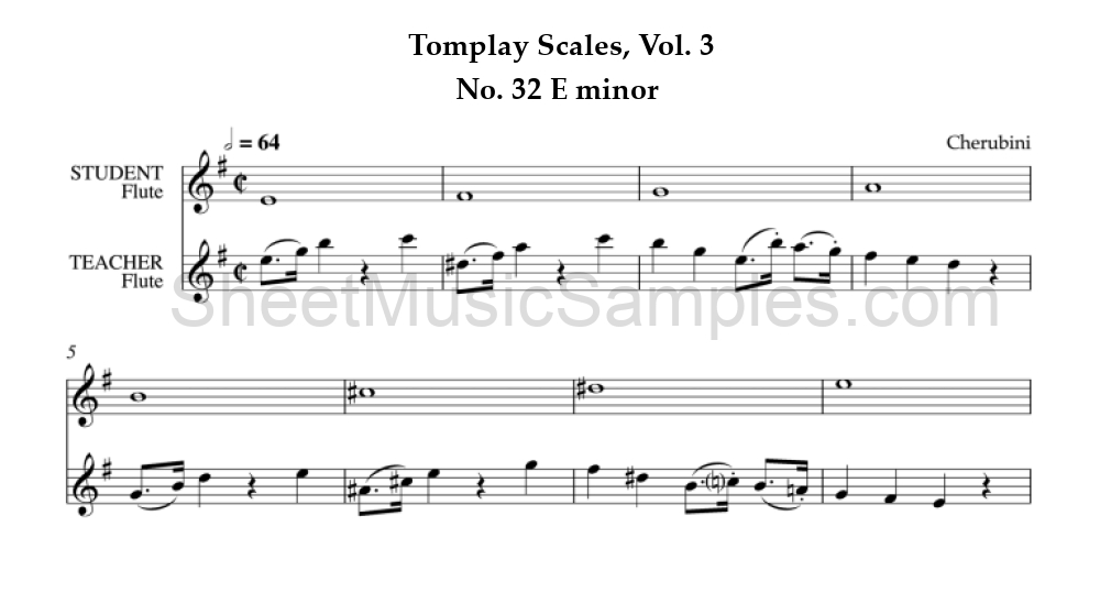 Tomplay Scales, Vol. 3 - No. 32 E minor