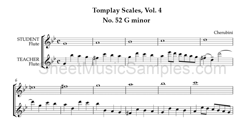 Tomplay Scales, Vol. 4 - No. 52 G minor