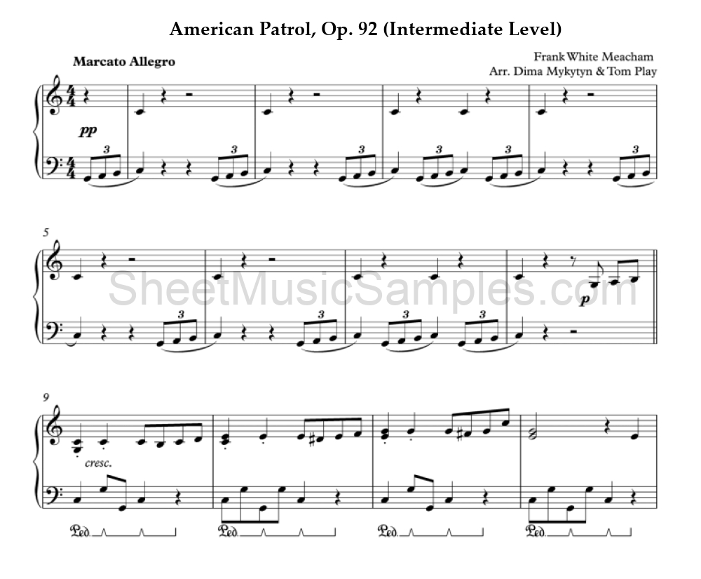 American Patrol, Op. 92 (Intermediate Level)