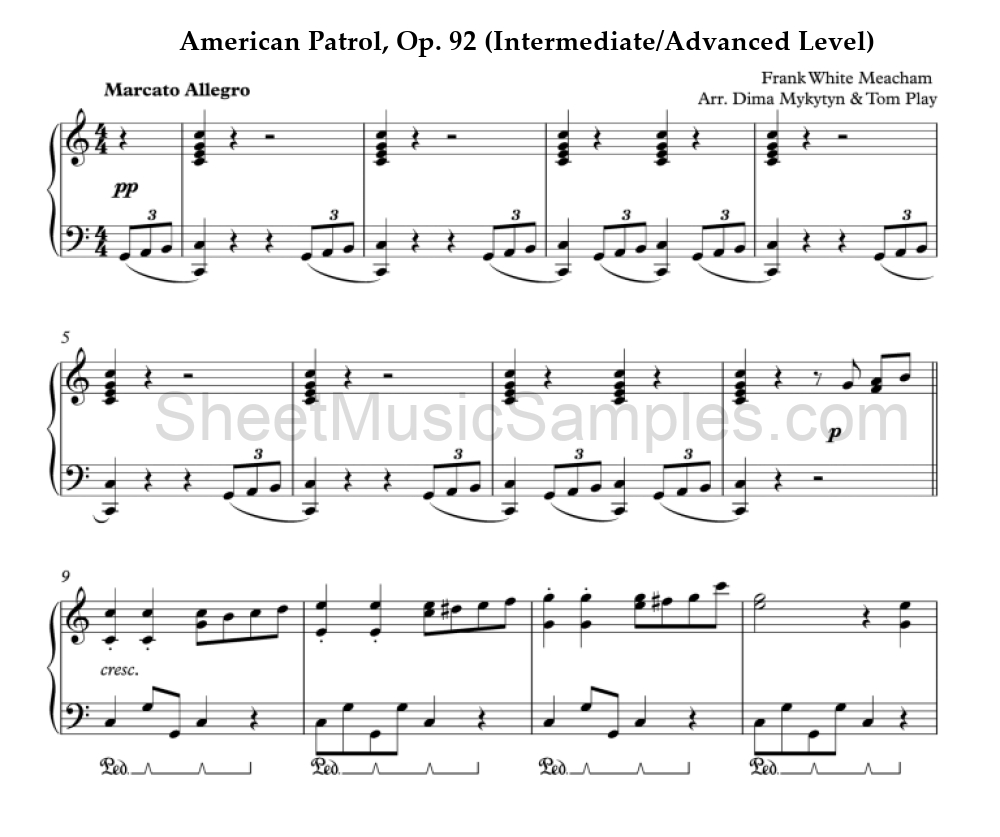 American Patrol, Op. 92 (Intermediate/Advanced Level)