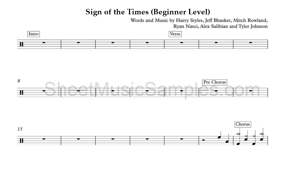 Sign of the Times (Beginner Level)