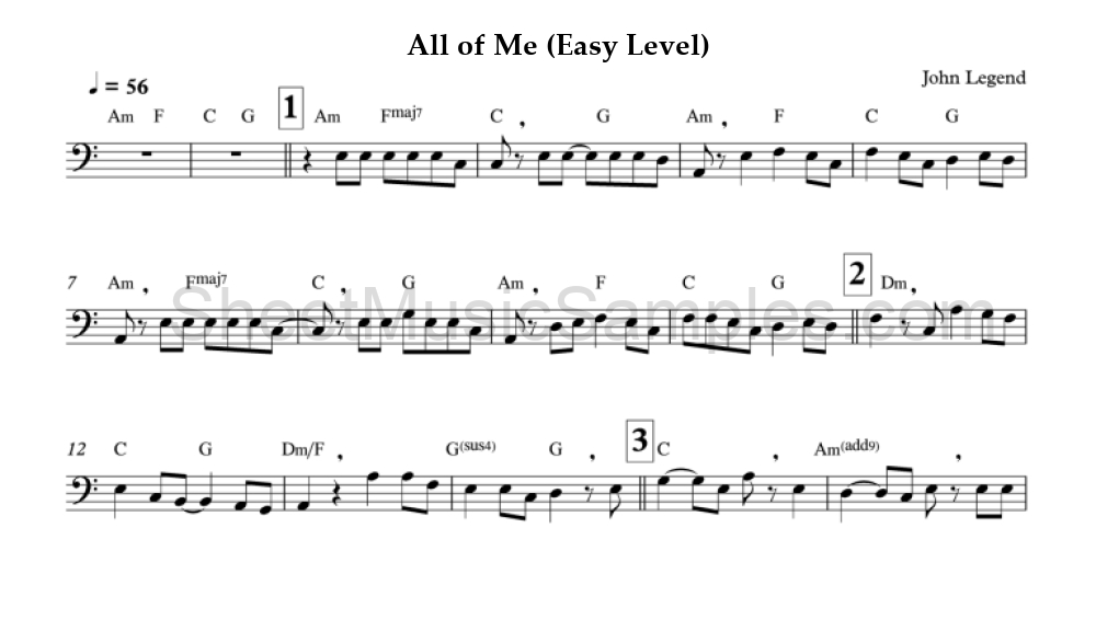 All of Me (Easy Level)