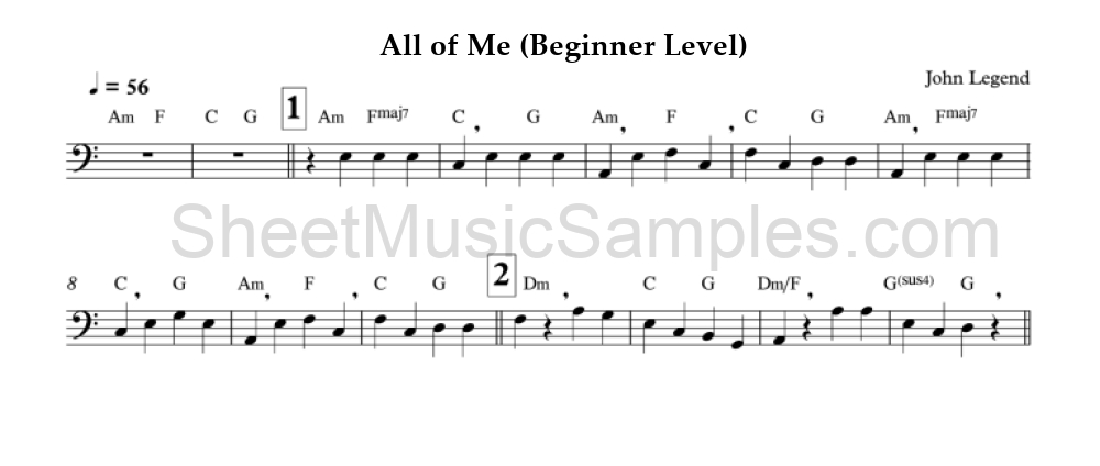 All of Me (Beginner Level)