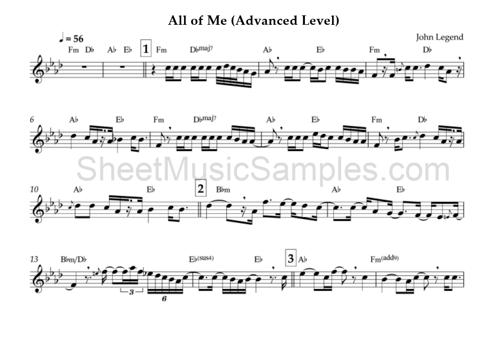 All of Me (Advanced Level)