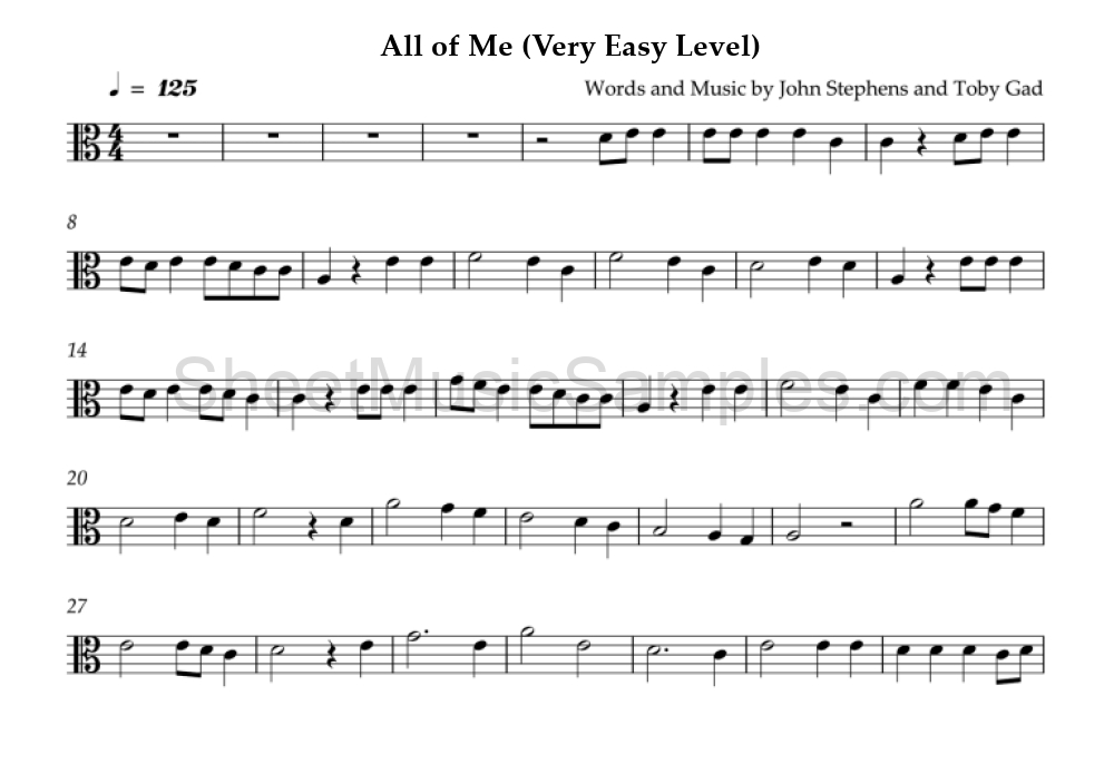 All of Me (Very Easy Level)