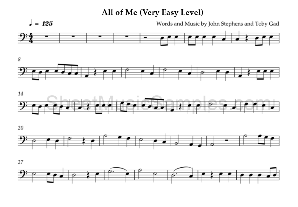 All of Me (Very Easy Level)