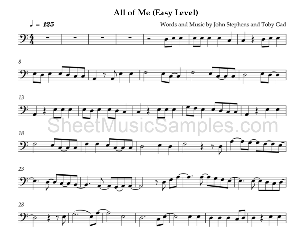 All of Me (Easy Level)