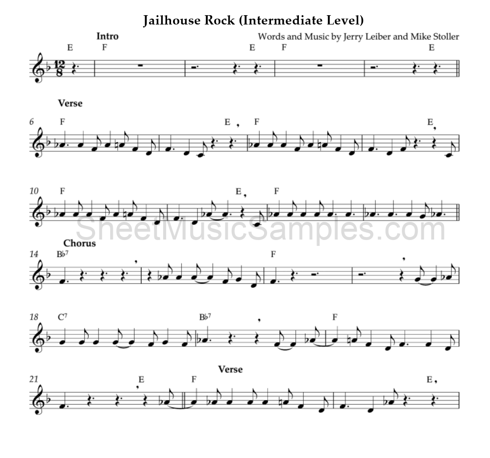 Jailhouse Rock (Intermediate Level)