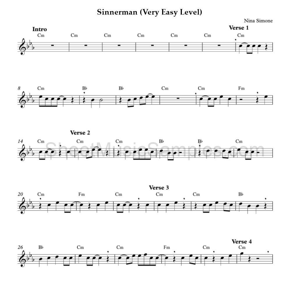 Sinnerman (Very Easy Level)