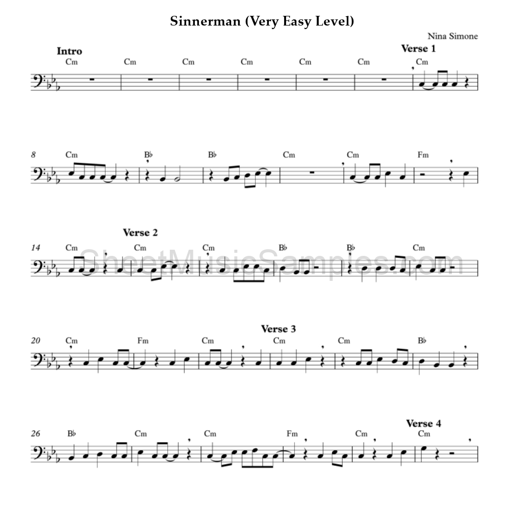 Sinnerman (Very Easy Level)