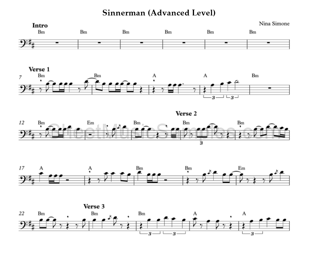 Sinnerman (Advanced Level)