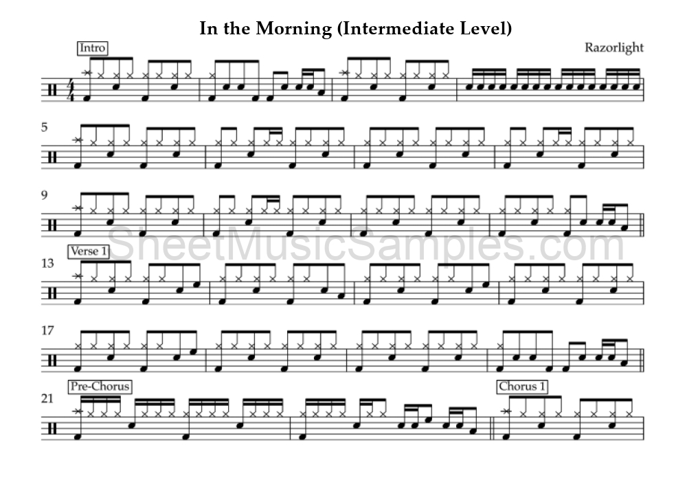 In the Morning (Intermediate Level)