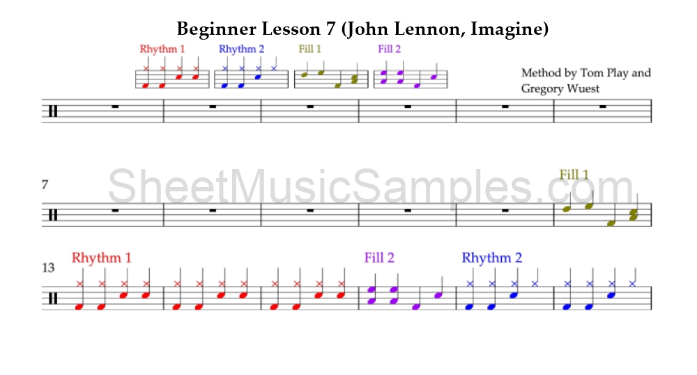 Beginner Lesson 7 (John Lennon, Imagine)