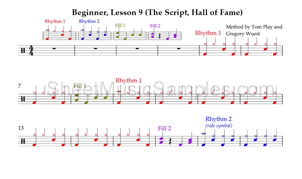 Beginner, Lesson 9 (The Script, Hall of Fame)