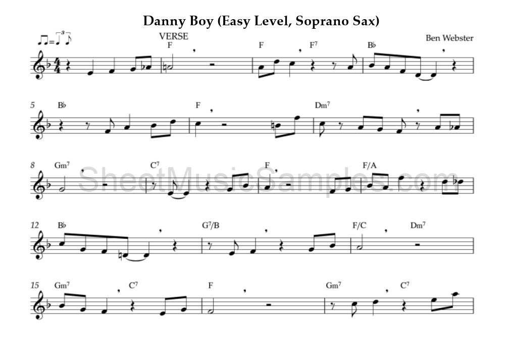 Danny Boy (Easy Level, Soprano Sax)