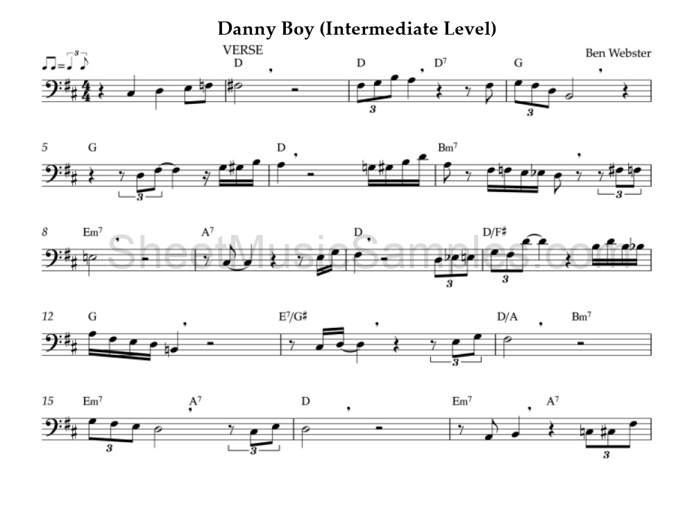 Danny Boy (Intermediate Level)