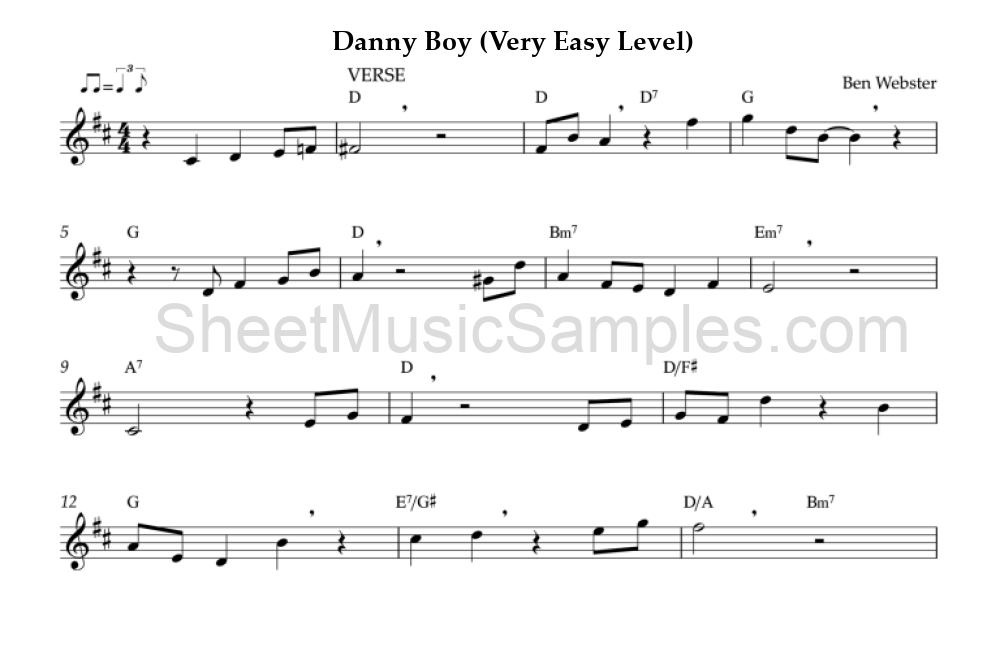 Danny Boy (Very Easy Level)