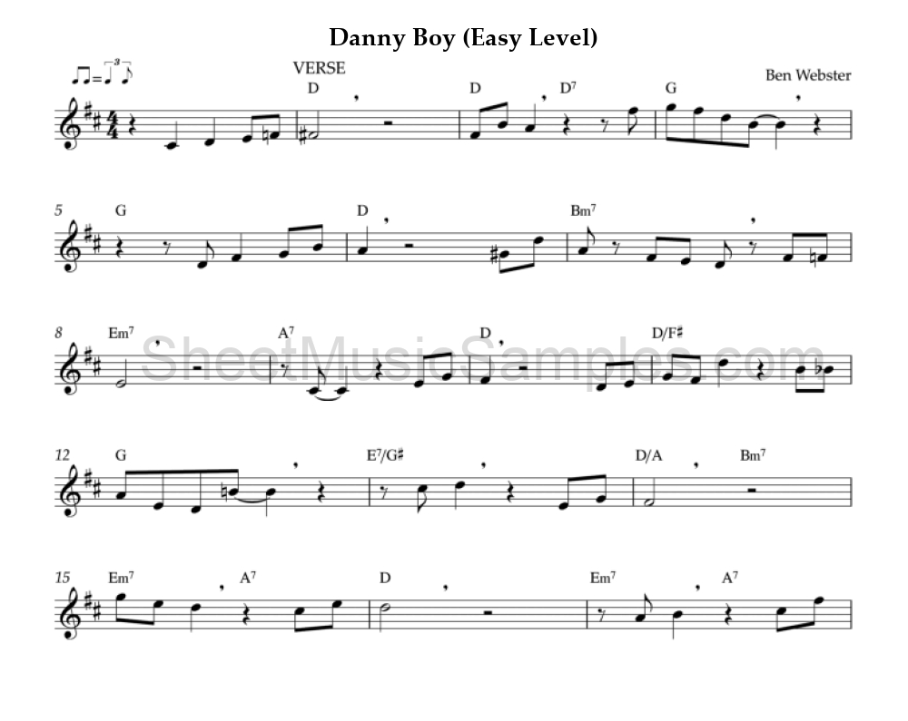 Danny Boy (Easy Level)