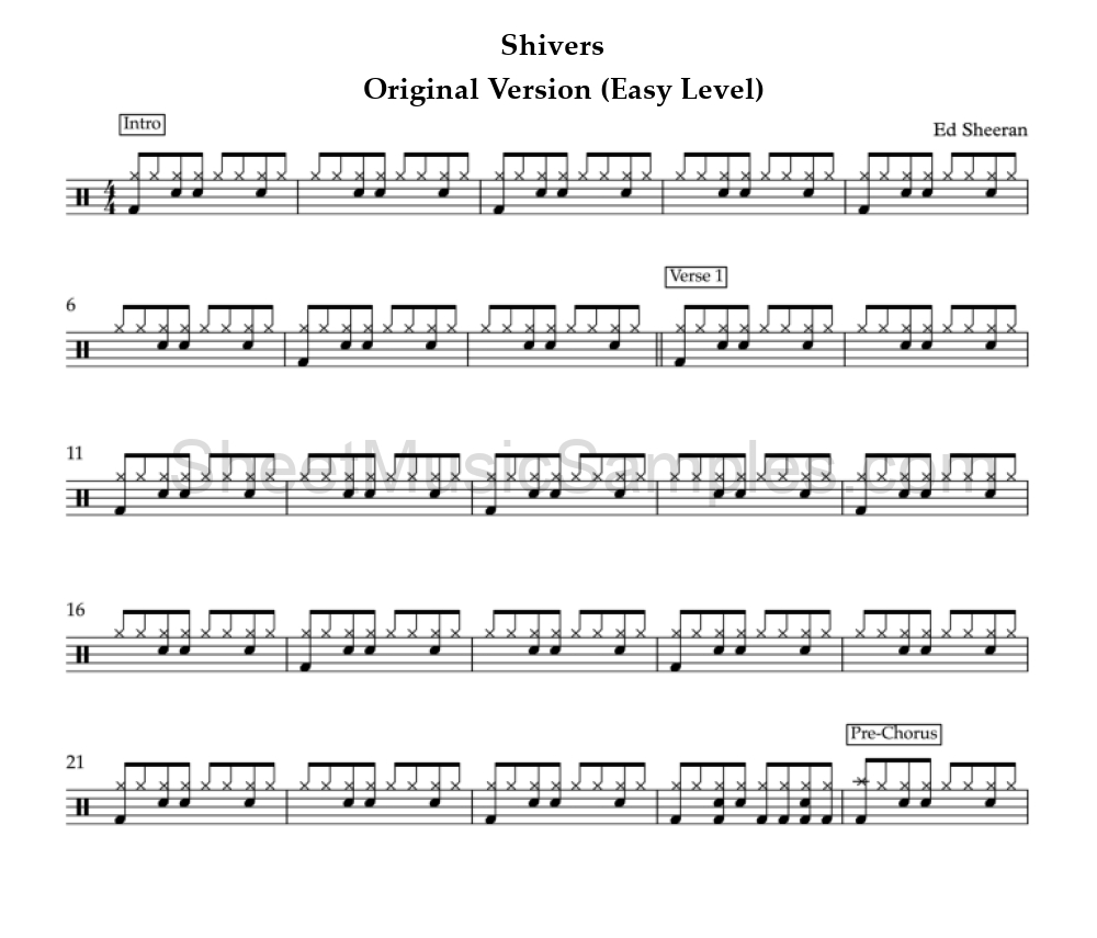 Shivers - Original Version (Easy Level)