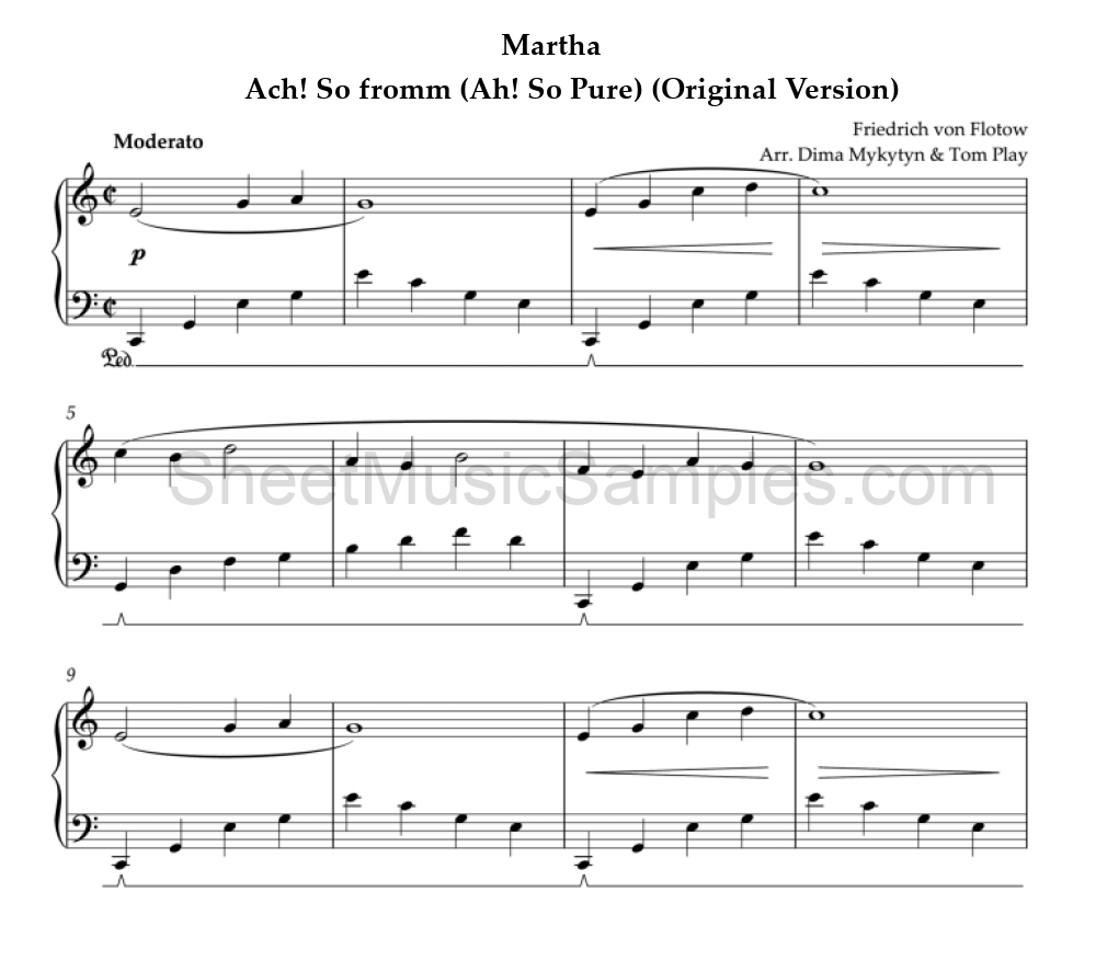 Martha - Ach! So fromm (Ah! So Pure) (Original Version)