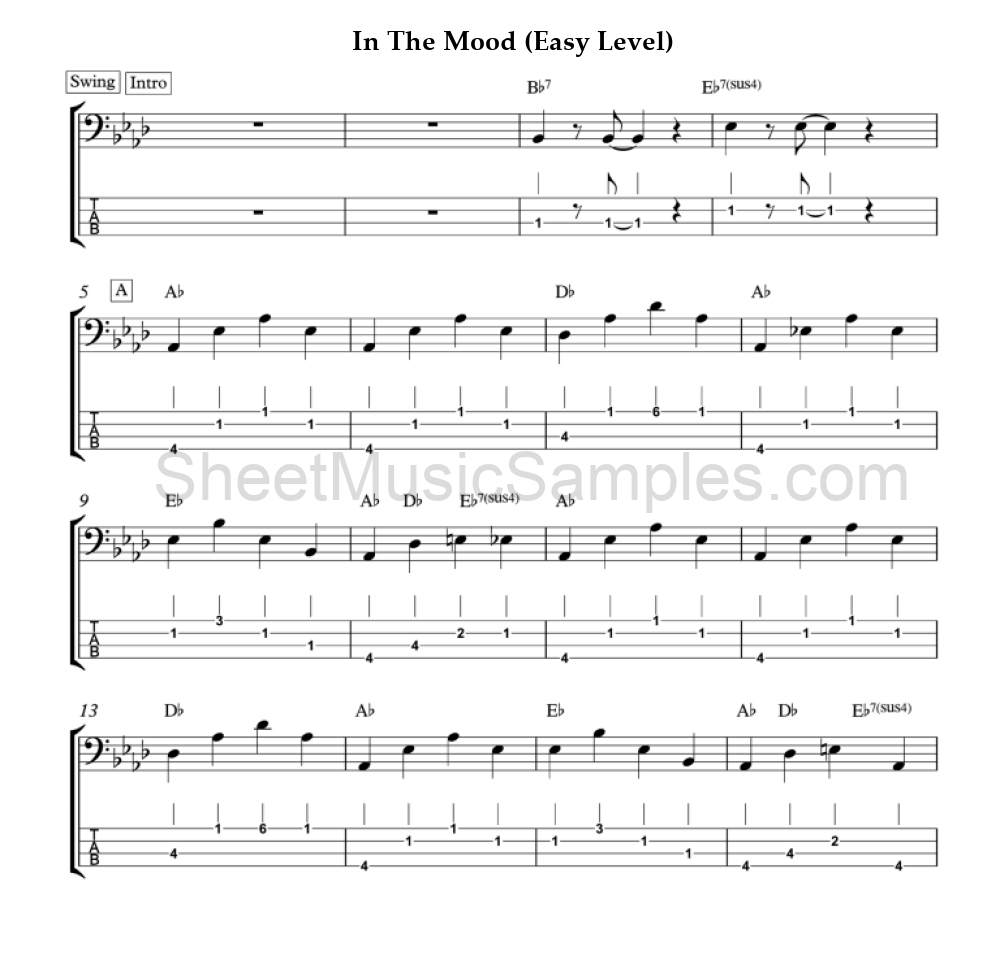 In The Mood (Easy Level)