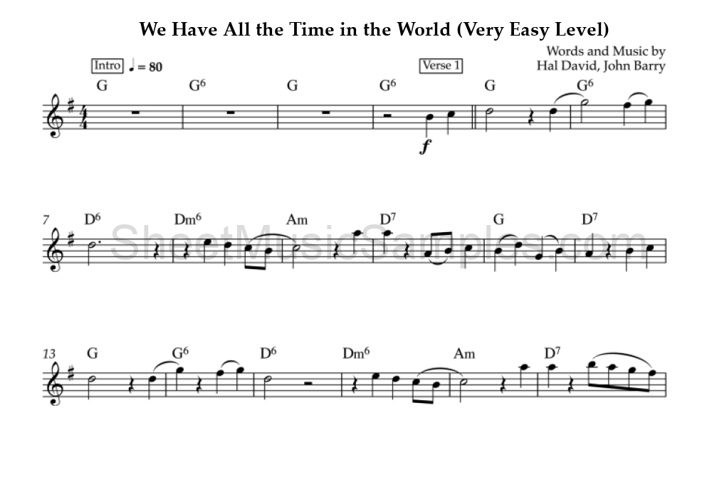 We Have All the Time in the World (Very Easy Level)