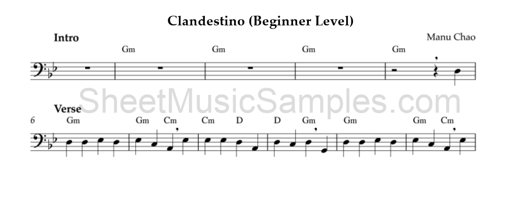 Clandestino (Beginner Level)