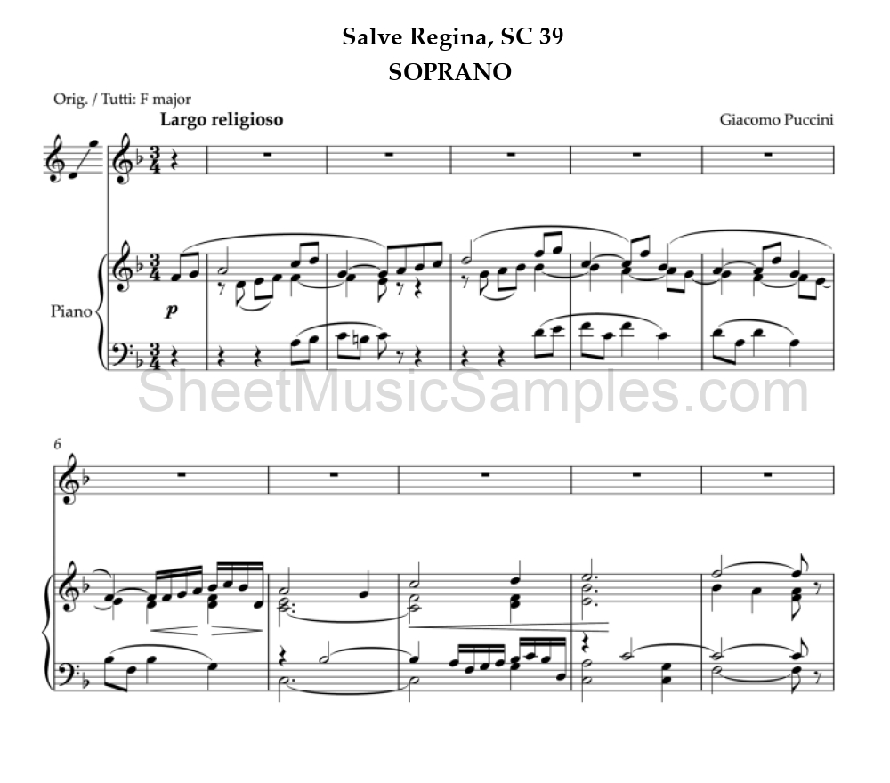 Salve Regina, SC 39 - SOPRANO