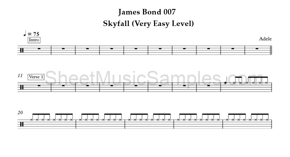 James Bond 007 - Skyfall (Very Easy Level)