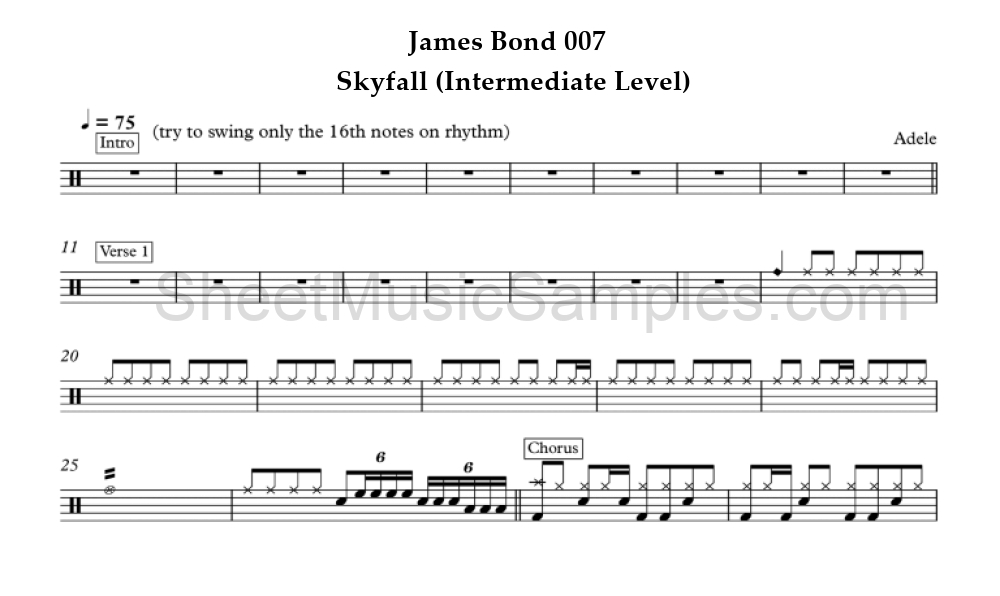 James Bond 007 - Skyfall (Intermediate Level)